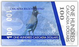 One Hundred Cascadia Dollars Obverse